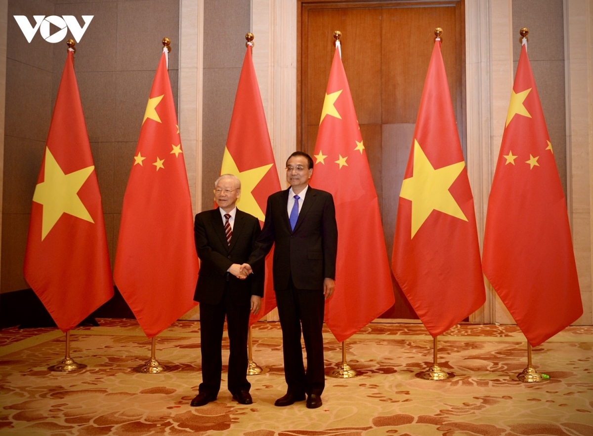 Vietnamese Party leader meets with Chinese Premier Li Keqiang